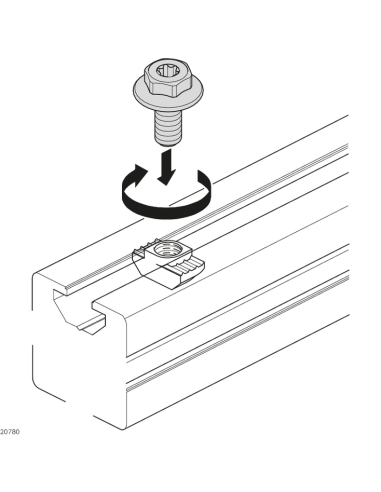 ✅ 3842541246 | TORNILLO CON BORDE M8X18-SW13-TX40 | Bosch Rexroth