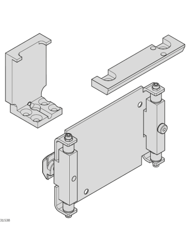 ✅ 3842532630 | JUEGO DE MONTAJE ID40-ID80 ADAPTER | Bosch Rexroth