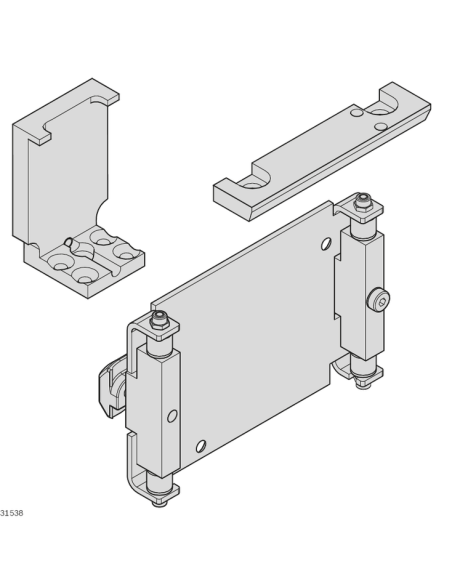 ✅ 3842532630 | JUEGO DE MONTAJE ID40-ID80 ADAPTER | Bosch Rexroth