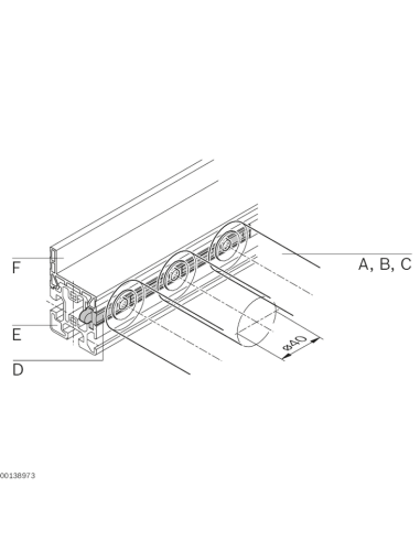 ✅ 3842535668 | FIJACION RODILLOS N10 | Bosch Rexroth