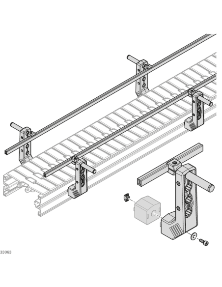 ✅ 3842539495 | SOPORTE HORIZONTAL 2XD18 | Bosch Rexroth