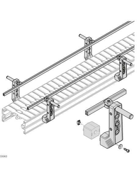 ✅ 3842539494 | SOPORTE HORIZONTAL 4XD18 | Bosch Rexroth