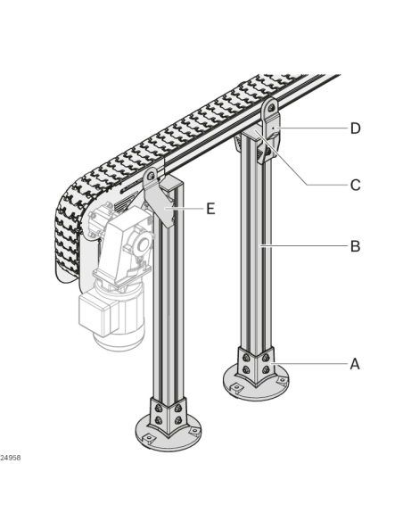 ✅ 3842546625 | SOPORTE 65+ AL LEG, SET | Bosch Rexroth