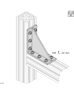 3842555616 ESCUADRA 180X180 DYNAMIC LOAD