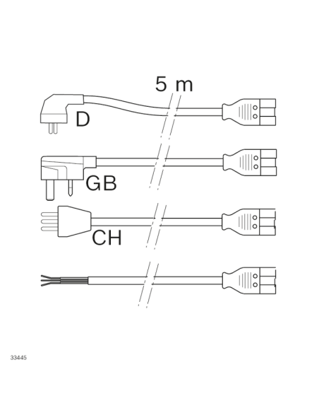 ✅ 3842555607 | CABLE ALIMENTACION OE-HD-GST 5M | Bosch Rexroth