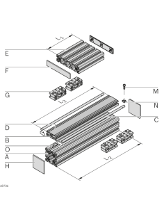 ✅ 3842557946 | PERFIL DE BASTIDOR 22,5X30 20X6070MM | Bosch Rexroth