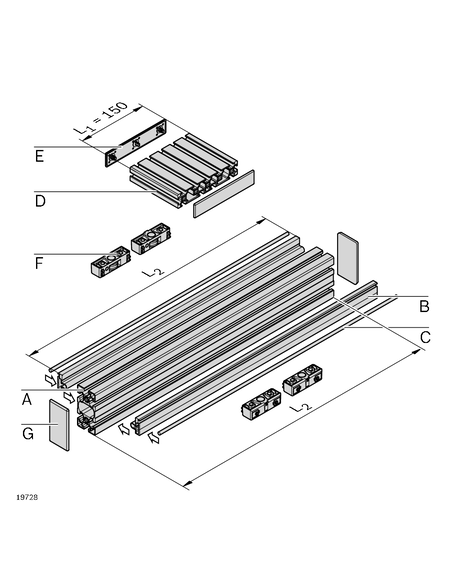 ✅ 3842992925 | PERFIL DE APRIETE LF6C | Bosch Rexroth